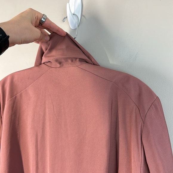 Torrid Mauve Pink Open Front Twill Jacket Size 3X - Picture 16 of 16